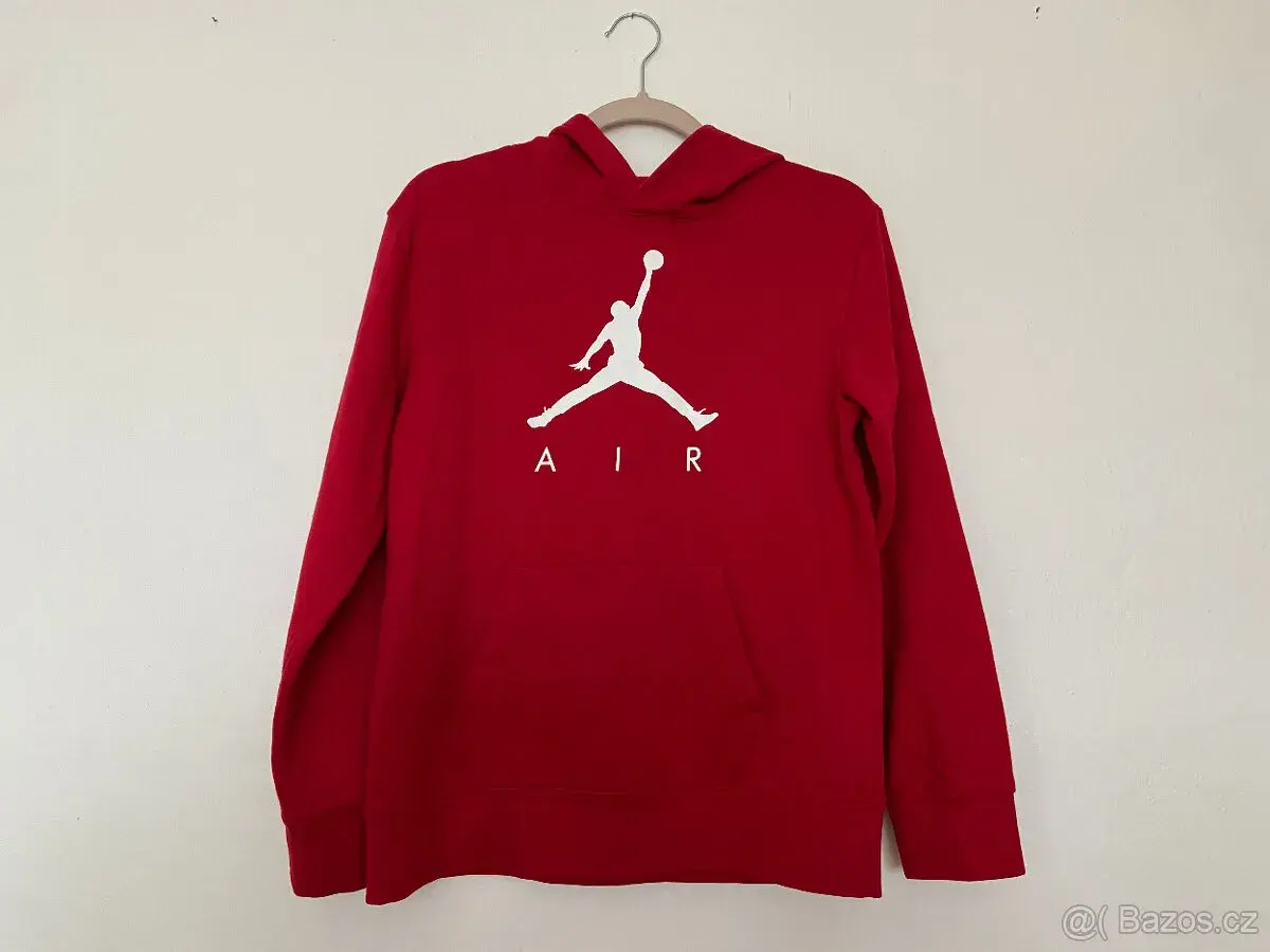 Chlapecká / juniorská mikina Air Jordan, bílé logo, vel. XL.