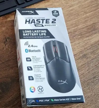 HyperX Pulsefire Haste 2 Core Wireless, komplet jnová +