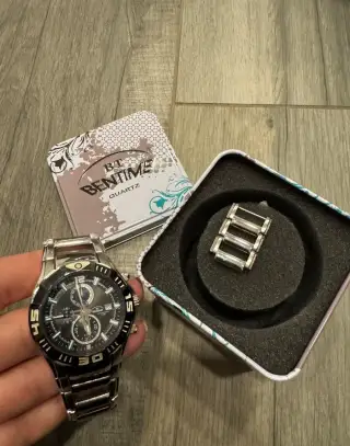 Pánské hodinky Bentime BT1730-9526A – chronograf, ocel