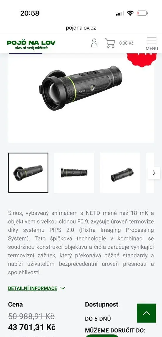 Termovize Pixfra