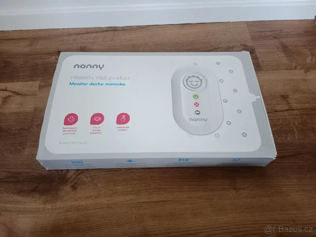 Monitor dechu Nanny BM-02 – STAV, kompletní balení