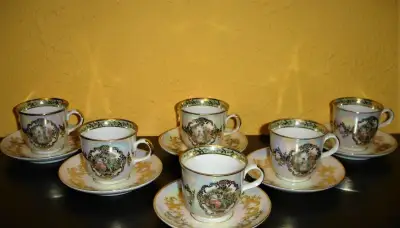 PORCELÁNOVÝ SERVIS - ROMANTICKÝ.