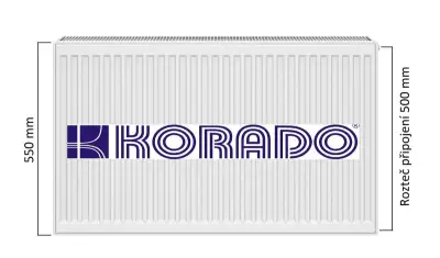Deskový radiátor KORADO RADIK Klasik - R 22/554/700