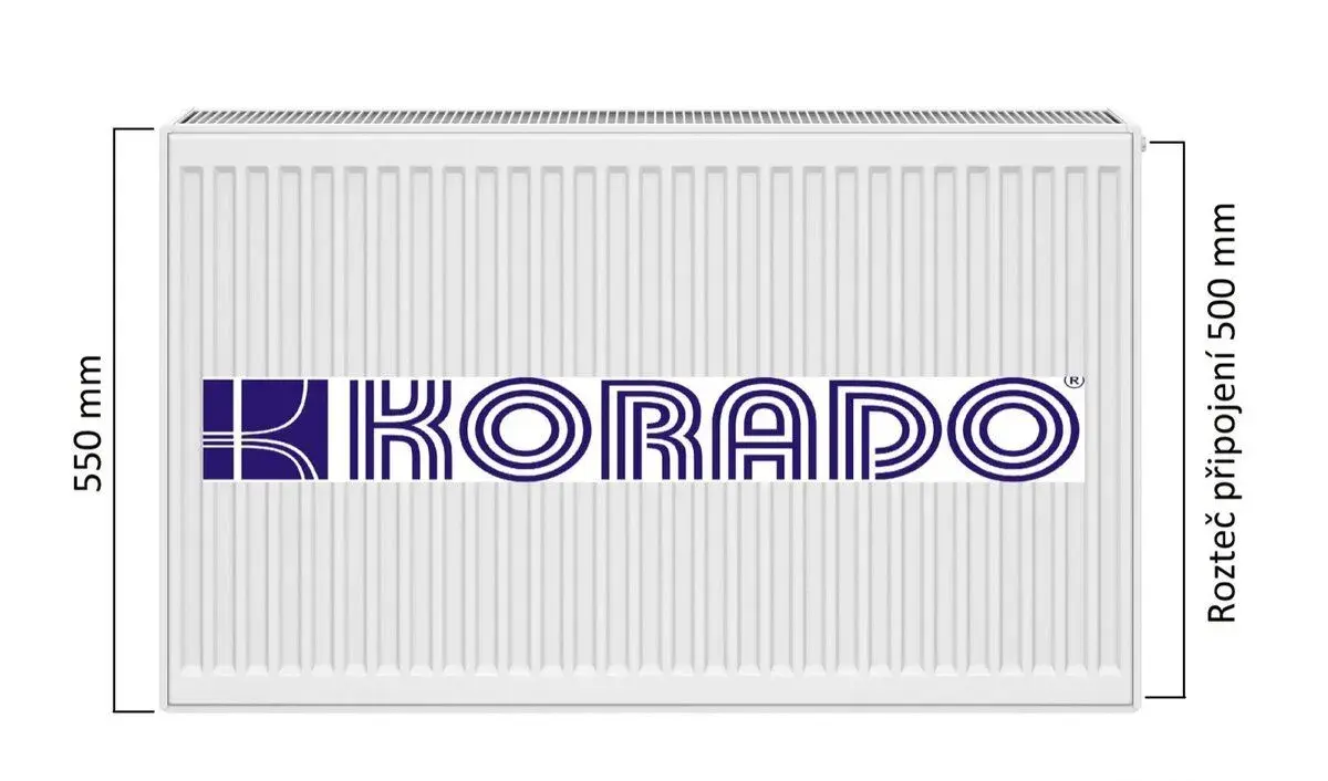 Deskový radiátor KORADO RADIK Klasik - R 22/554/700