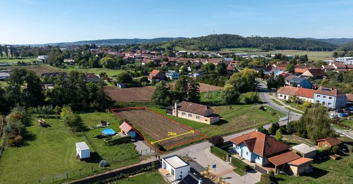 Stavební pozemek 1 101 m² Drásov u Brna