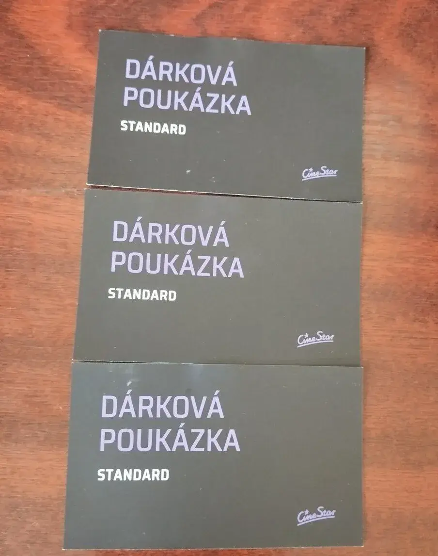 Cinestar dárková poukázka do 31.12.2026