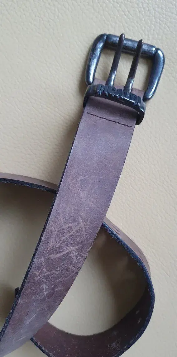Pásek kožený k džínam, vel.75cm