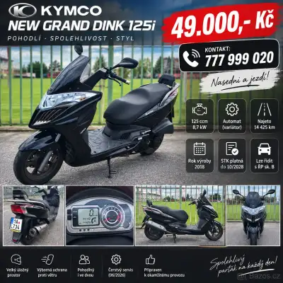 KYMCO New Grand Dink - r.v. 2018, stav,