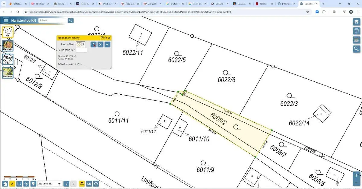 pronájem zahrady 300 m2 ve Šternberku