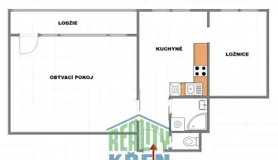 Pronájem bytu 2+1 57 m², Praha - Braník, ev.č. 004032