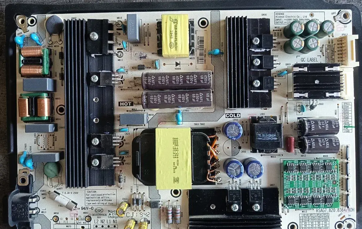 Power board rsag7.820.8364/ROH z TV Hisense H50U7B