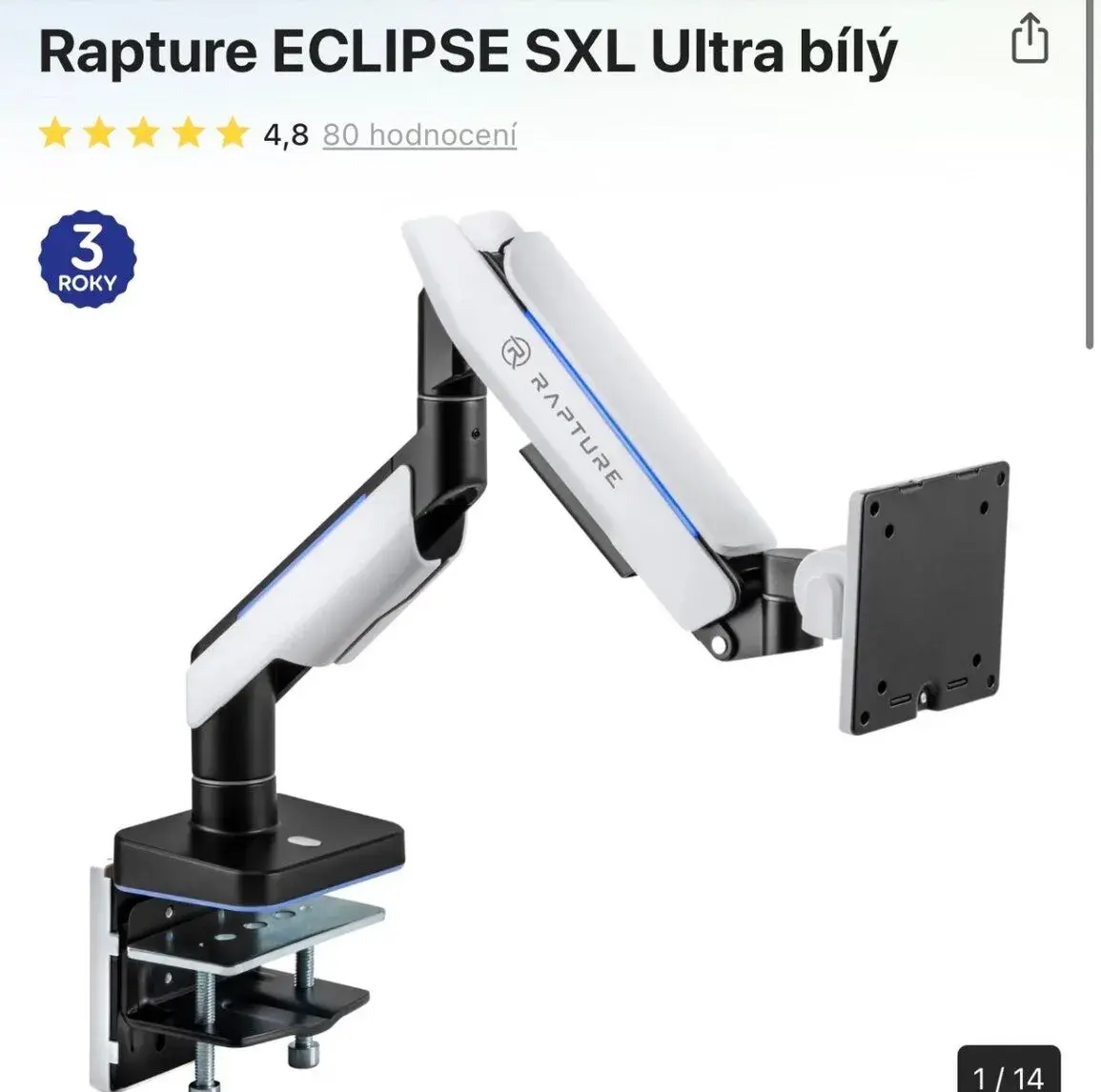 Rapture ECLIPSE SXL Ultra bílý
