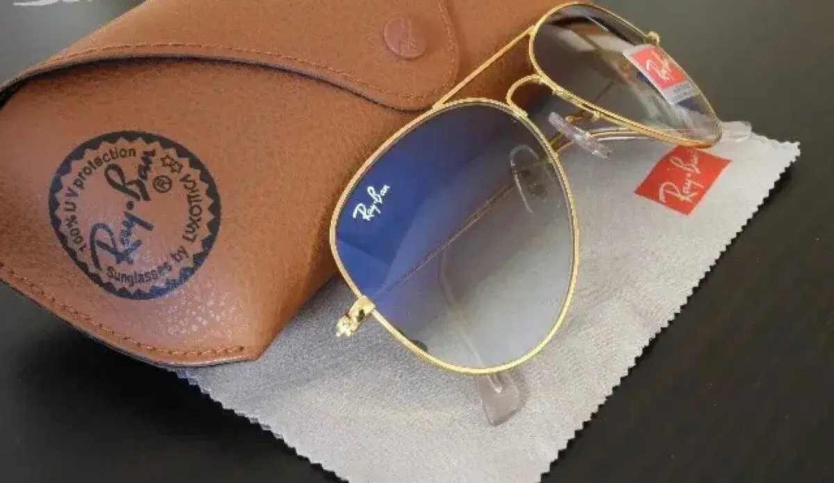 Ray Ban Aviator 3025 Zlaté obroučky / Gradálová skla