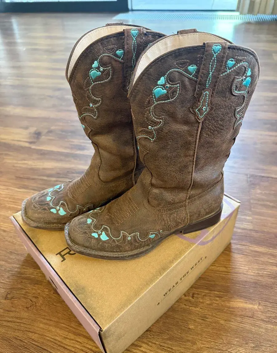 Westernové dívčí jezdecké boty, US 3 (EUR 34-35)