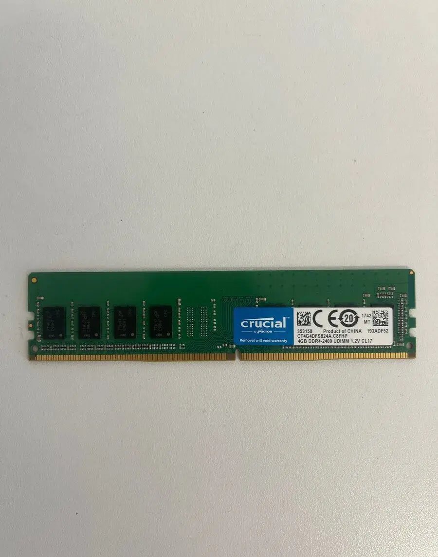 RAM Crucial 4 GB DDR4 2400 MHz (CL17, 1.2V) do stolního PC