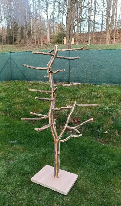 Velký strom na podstavci s kolečky 195cm+Jutové lano 1.5m