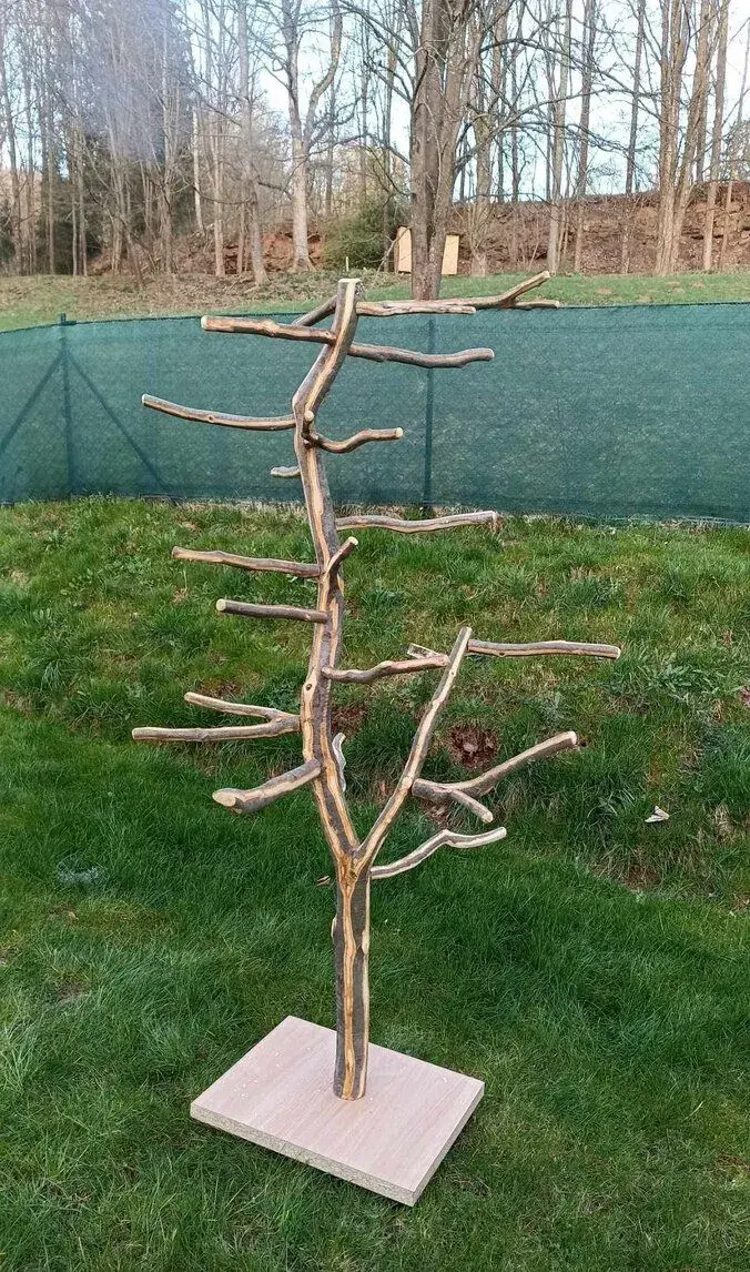 Velký strom na podstavci s kolečky 195cm+Jutové lano 1.5m