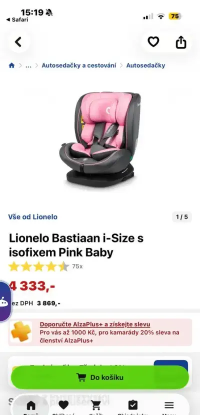 Lionelo autosedačka s isofixem