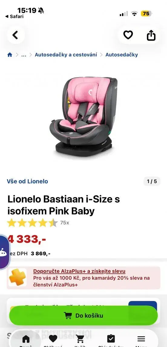 Lionelo autosedačka s isofixem