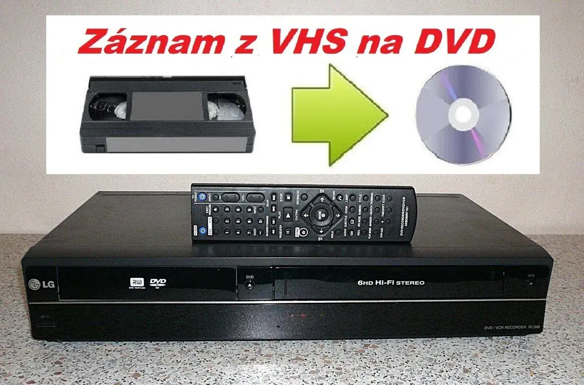 VHS-DVD rekordér LG RC388
