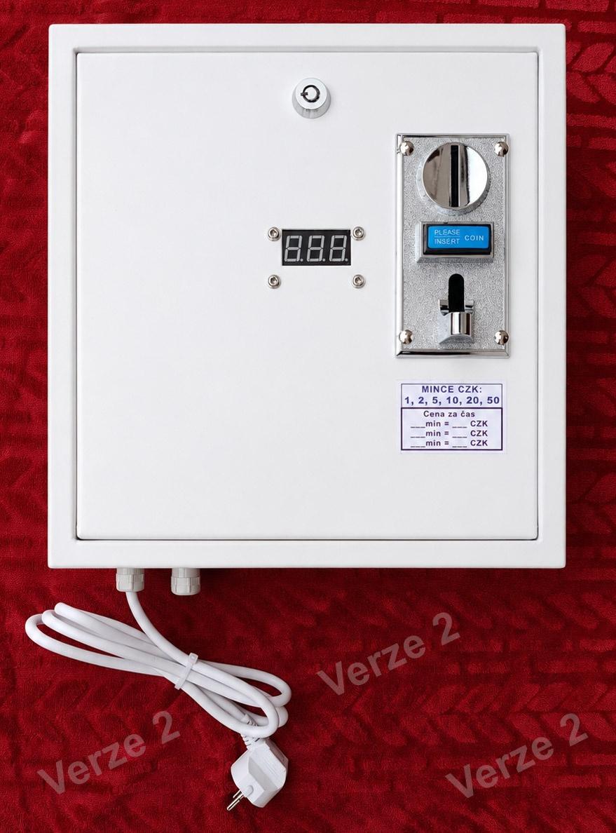 Mincovnik pro pračku, mincovní automat, časový spínač