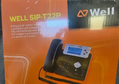 Stolní kancelářský telefon WELL SIP-T22P uplně nový