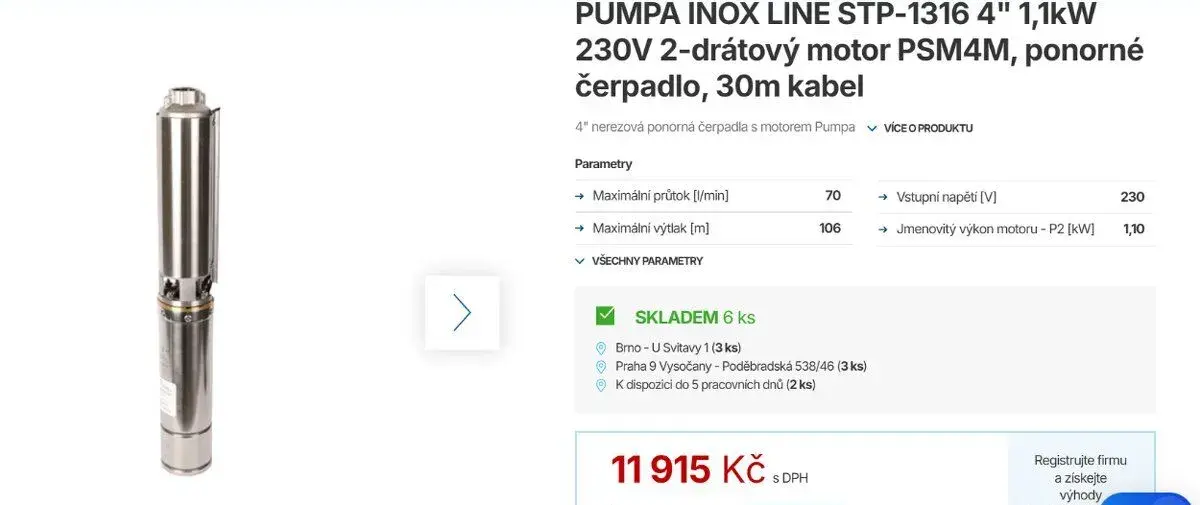 INOX LINE STP 1316 1,1,kw