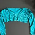 Dámské bolerko / crop top Yessica C&A S - tyrkysové - bez ra
