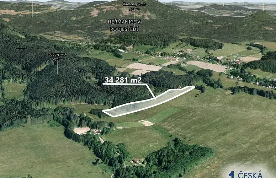 Pole 34 281 m², Podíl 19 % o výměře 6 428 m²