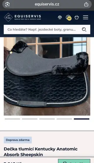 Tlumící dečka Kentucky Anatomic Absorb Sheepskin