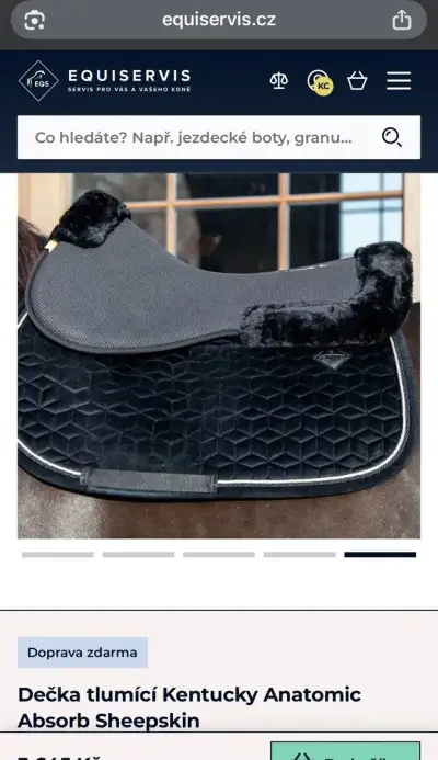 Tlumící dečka Kentucky Anatomic Absorb Sheepskin