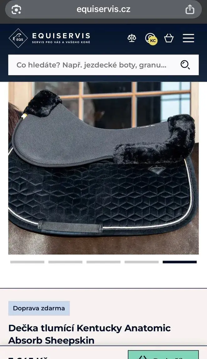 Tlumící dečka Kentucky Anatomic Absorb Sheepskin