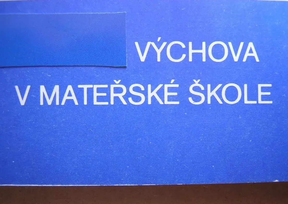 VÝCHOVA V MATEŘSKÉ ŠKOLE