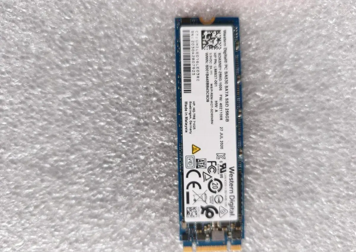 SSD M.2 WD 256GB otestovány nový