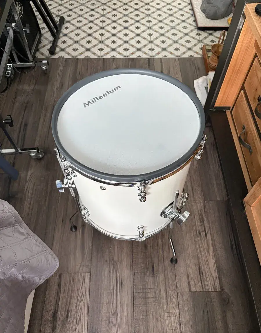16" Floor Tom Millenium MPS-1000 Pearl White – NEHRANÝ
