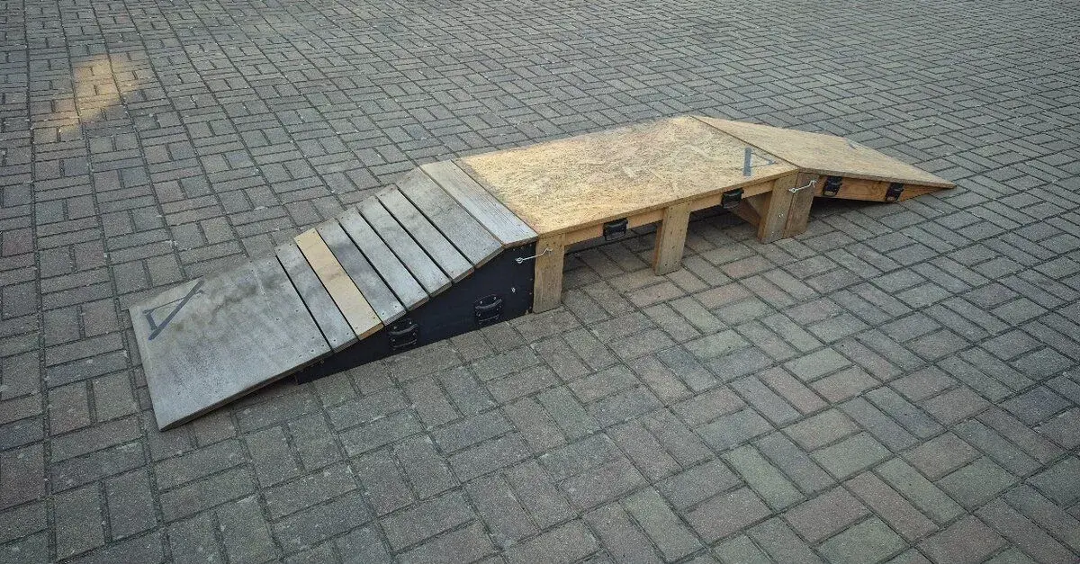 Skákací rampa na kolo