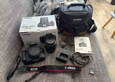 Canon EOS 1300D + objektiv 18–55 mm + příslušenství