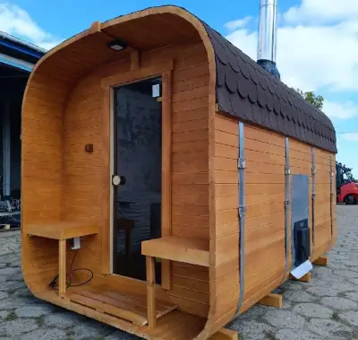 Sauna Marivox, venkovní finská sauna, zahradní sauna