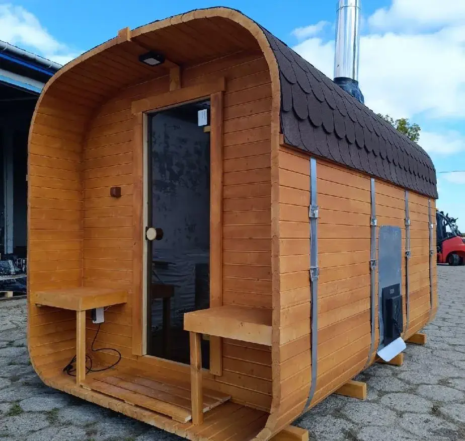 Sauna Marivox, venkovní finská sauna, zahradní sauna