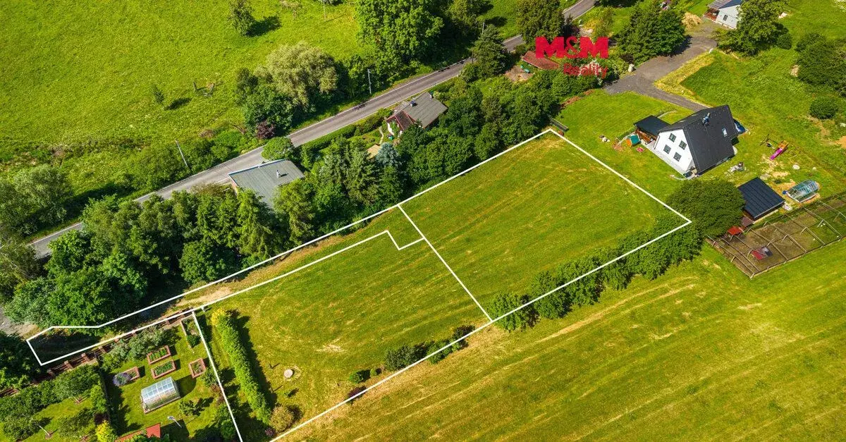 Prodej dvou pozemků k bydlení v Chrastavě 3456 m2