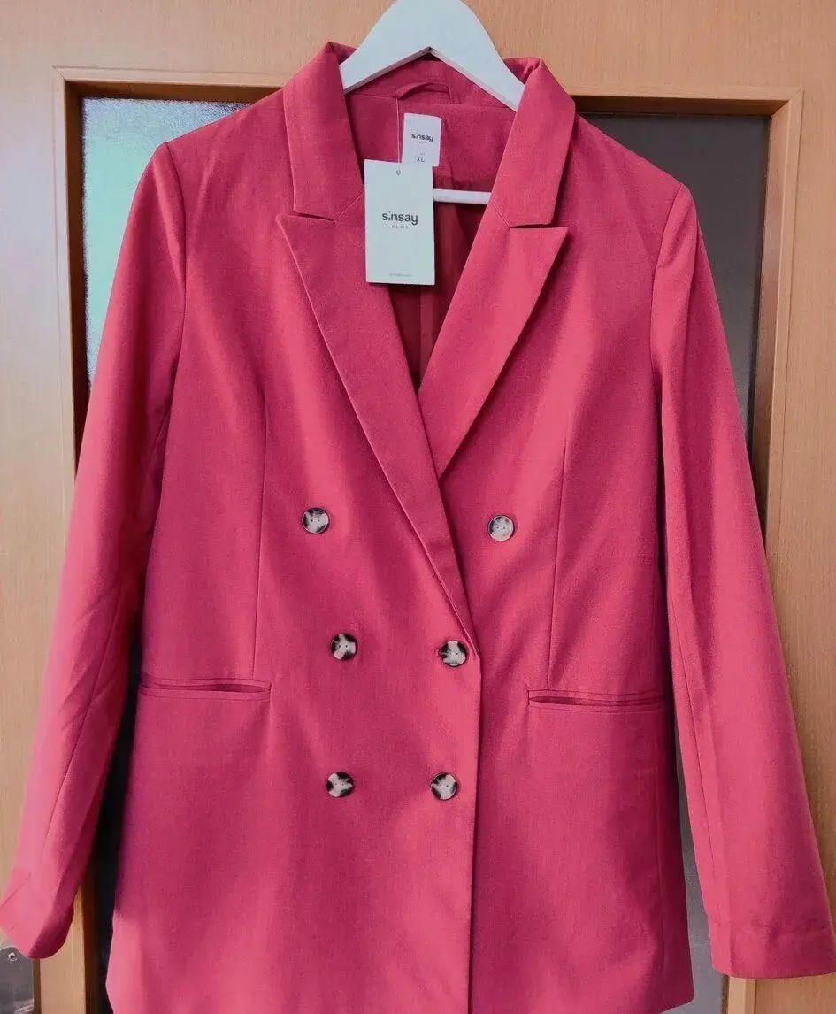 Dámské sako barva magenta vel XL. Nové.