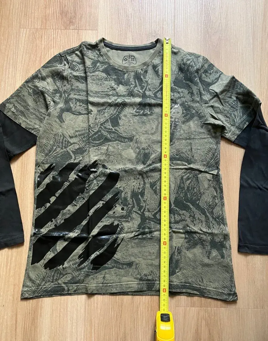 Bavlněné tričko s dlouhým rukávem 147-152 cm