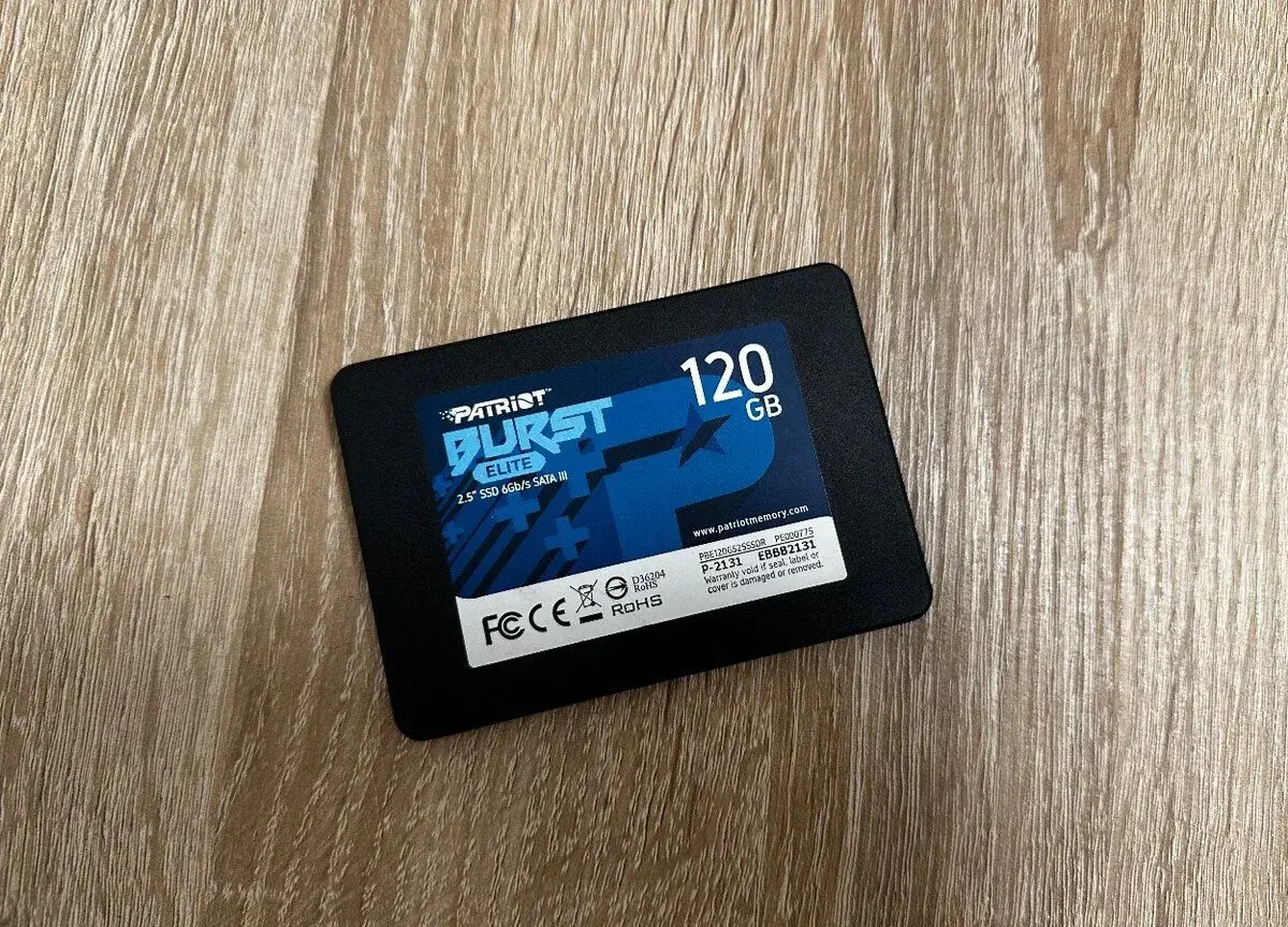 SSD disk Patriot Burst Elite 120GB - 2,5" stav 100%