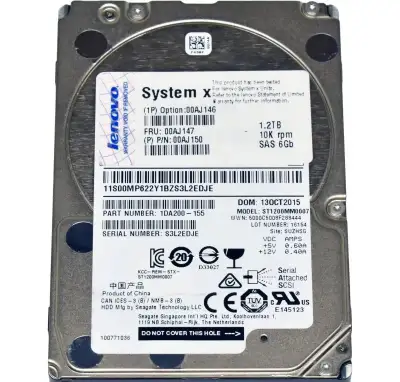 SAS HDD 1,2TB, 2.5, 10K, 6G, Lenovo