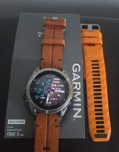 Hodinky garmin fenix 8 safir titan
