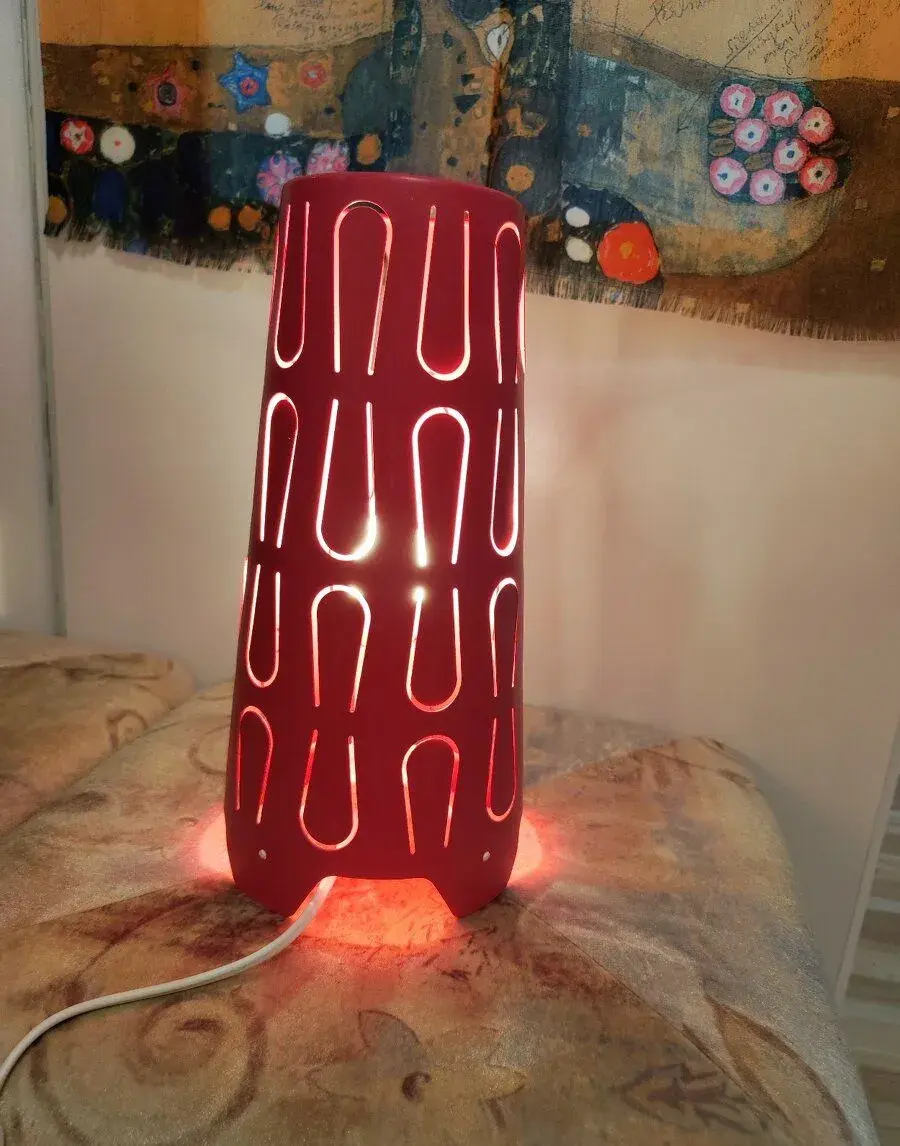 IKEA dětská stolní lampa růžová
