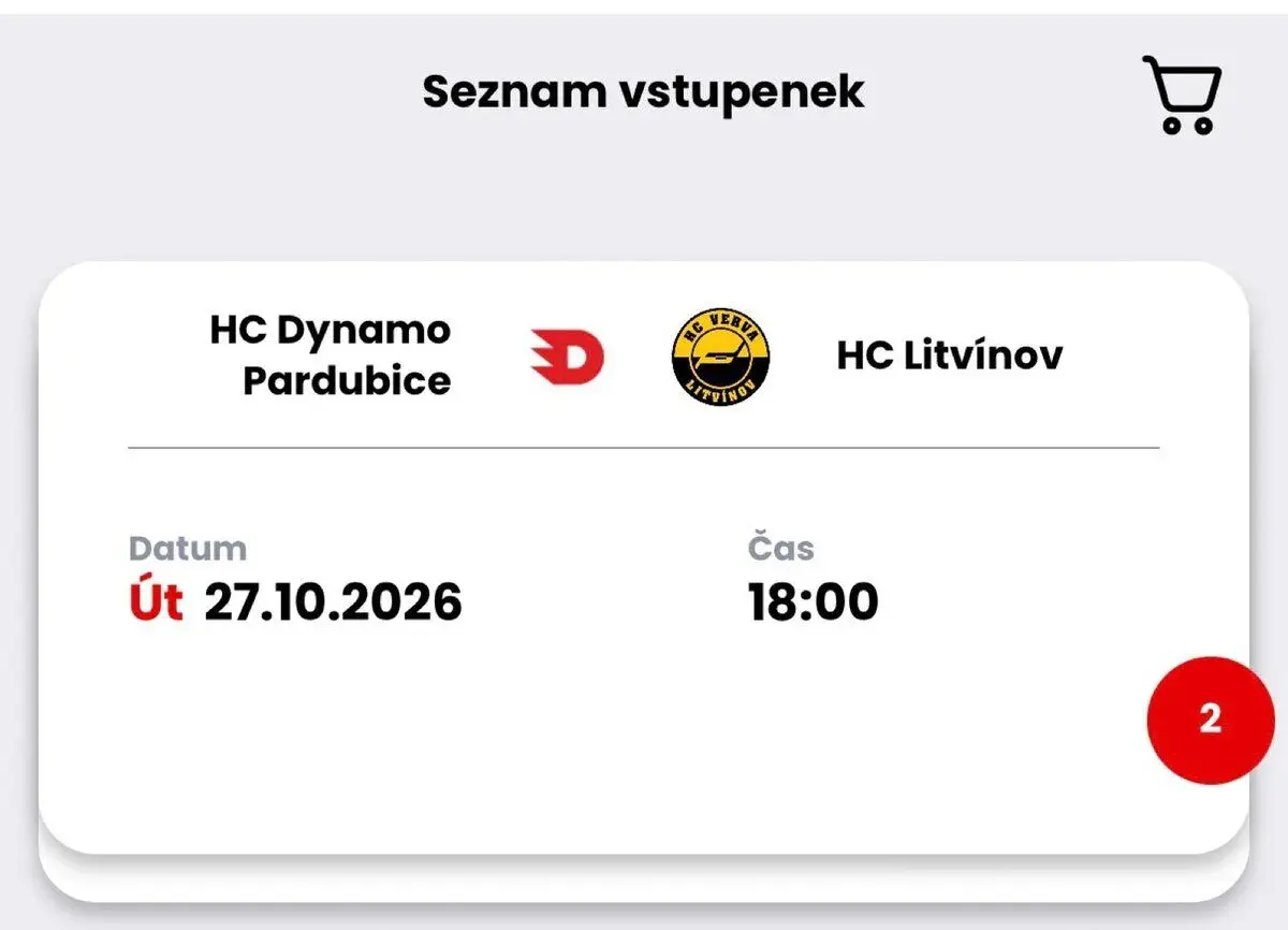 Dynamo Pce hokej vstupenky