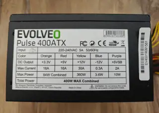 Zdroj Evolveo Pulse 400ATX