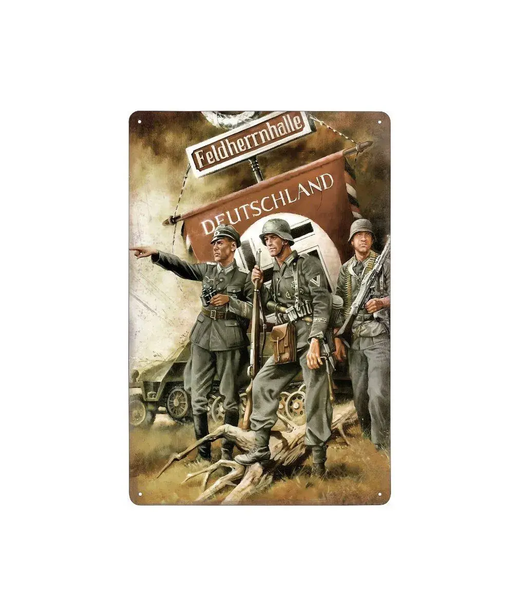 plechová cedule: Panzer-Grenadier-Division Feldherrnhalle