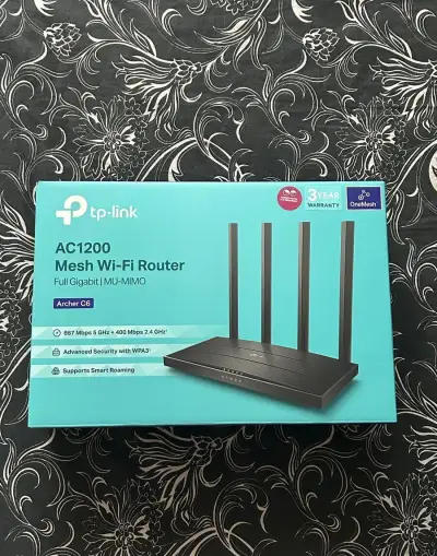 Tp-Link Archer C6 AC1200Black - Wi-Fi Router